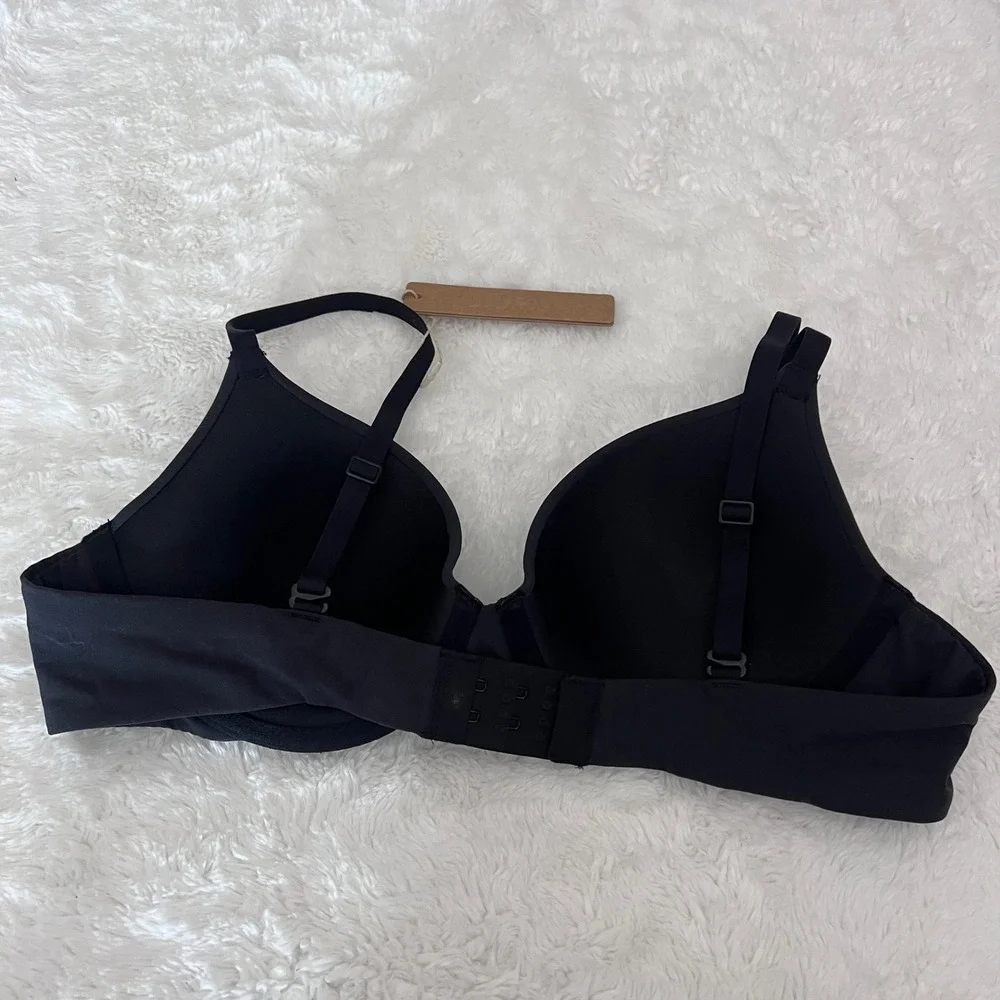 SKIMS Womens Fits Everybody T-Shirt Bra Onyx Black Underwire BR-UWR-2294 36A NWT - Picture 4 of 10